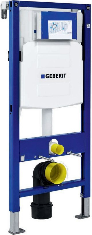 Система инсталляции для унитазов Geberit Duofix UP320 111.300.00.5 с кнопкой смыва матовый хром/хром, шумоизоляцией и креплениями - 1