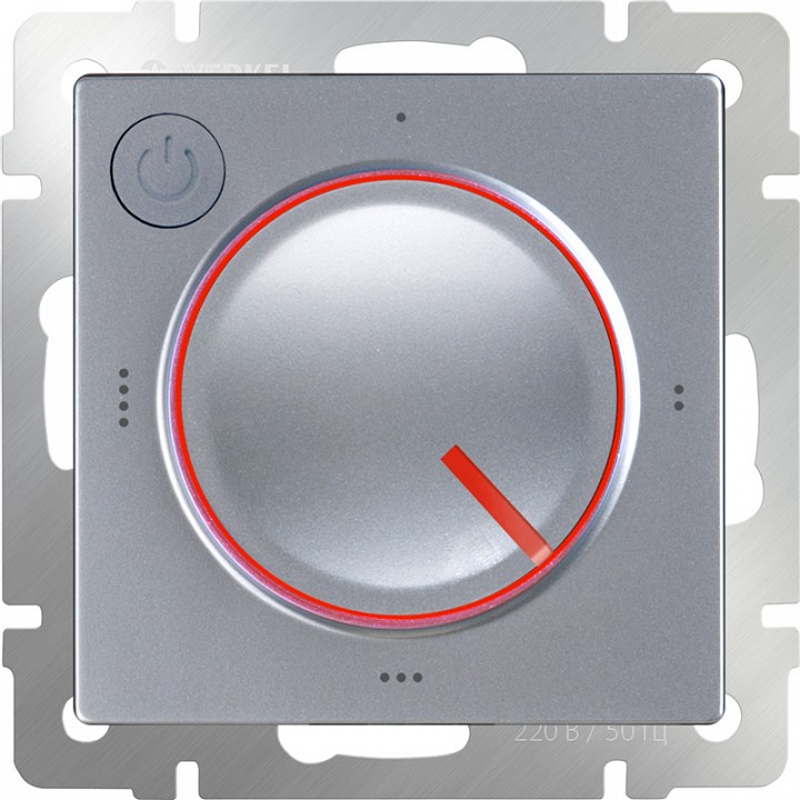 Терморегулятор Werkel электромеханический для теплого пола серебряный W1151106 4690389156021 - 2