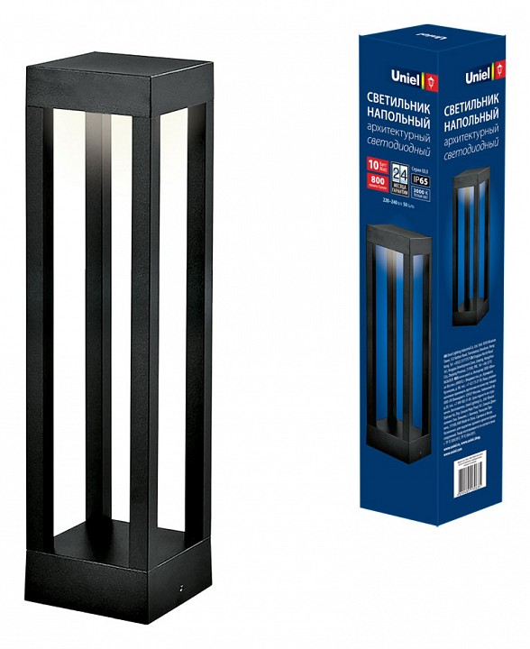 Уличный светодиодный светильник Uniel ULU-T06A-10W/3000K IP65 Black UL-00006814 - 0