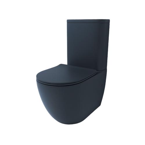 Унитаз напольный Esbano Fortex-N черный матовый с сиденьем микролифт ESUNFORTBM - 0