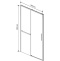 Душевая дверь Vincea Slim Soft 120 черная стекло прозрачное VDS-1SS120CLB - 1